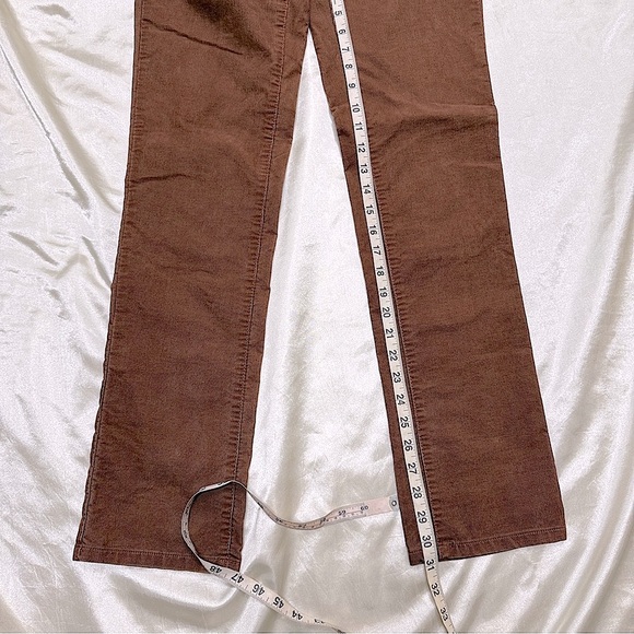 Loft Terracotta Brown Modern Fit Straight Leg Corduroy Jeans Pants Size 26/2 - Picture 5 of 12